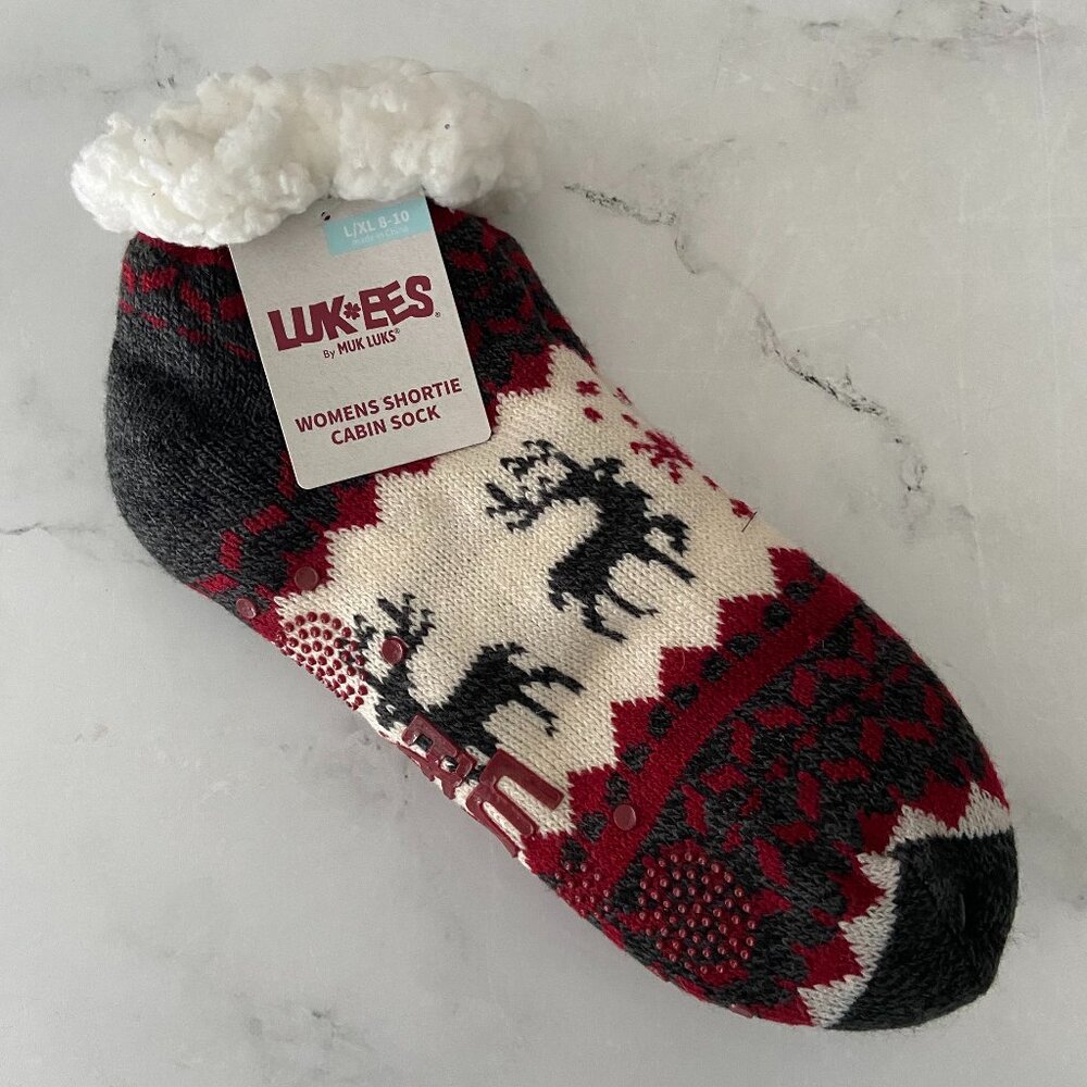 MUK LUKS Women's Shortie Cabin Socks New with Tags